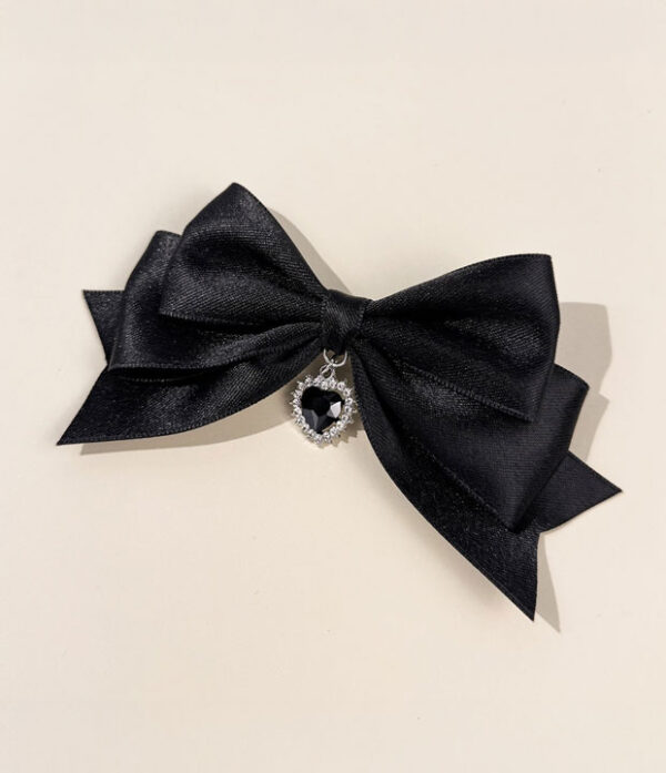 Lazo coquette negro con dije Lazo Dulce y Moderna