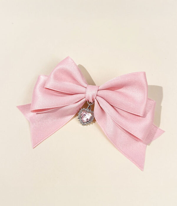 Lazo coquette rosado con dije Lazo Dulce y Moderna