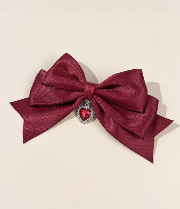 Lazo coquette vinotinto con dije Lazo Dulce y Moderna