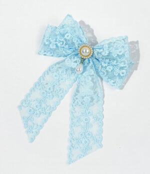 Lazo en Encaje Perla Dorada