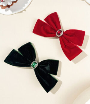 Lazo En Terciopelo Rubí-Esmeralda