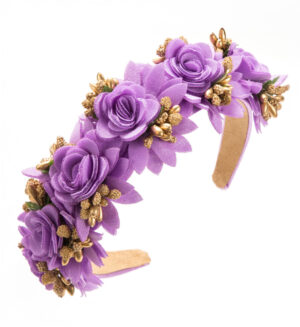 Diadema Floral Élite Morada