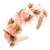Diadema Floral Élite Rosada