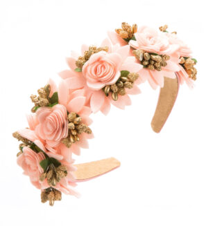 Diadema Floral Élite Rosada
