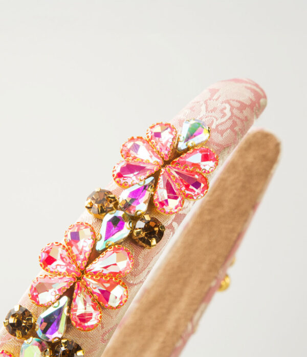 Diademas de moda con piedras 2 Diadema Esperanza Rosa