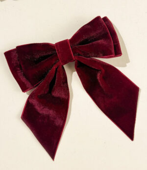 Lazo Clásico en Terciopelo Vinotinto