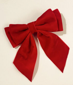Lazo Clásico en Terciopelo Rojo