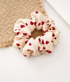 Scrunchie Corazón Rojo