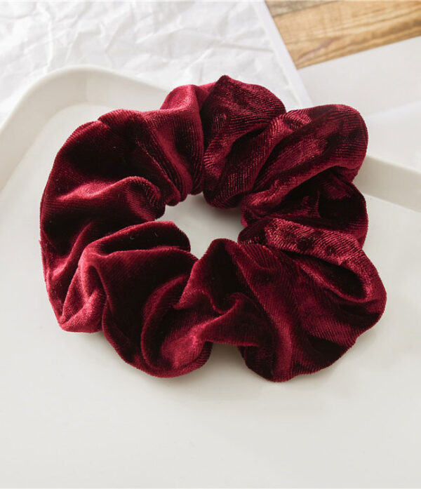 Scrunchie en Terciopelo Rojo