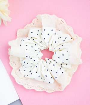 Scrunchie XL Romántico Encaje