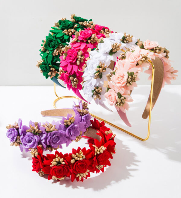 Diadema Floral Élite Morada