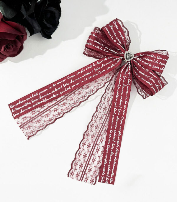 Lazo Letras de Amor Rojo