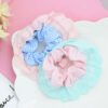 scrunchies con encaje en tonos pastel Scrunchies con Encaje en tonos pastel