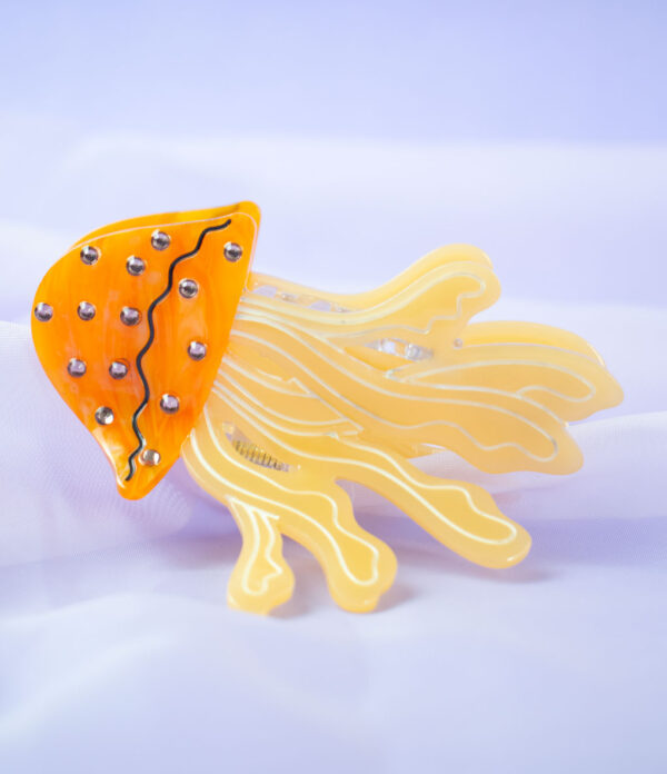Hair-clip-medusa-color-naranja Hair Clip Marina
