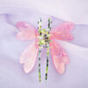 Hair-clips-de-acetato-de-celulosa-en-forma-de-libelula-verde-agarre-medio Hair Clip Mila Verde
