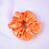 Scrunchie Básico de Satín Naranja