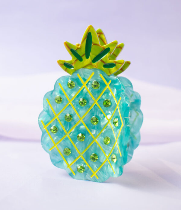 hair-clip-de-piña-en-acetato-de-celulosa-azul Hair Clip Valentina Azul