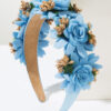 Diademar-con-flores-azules Diadema Floral Élite Azul